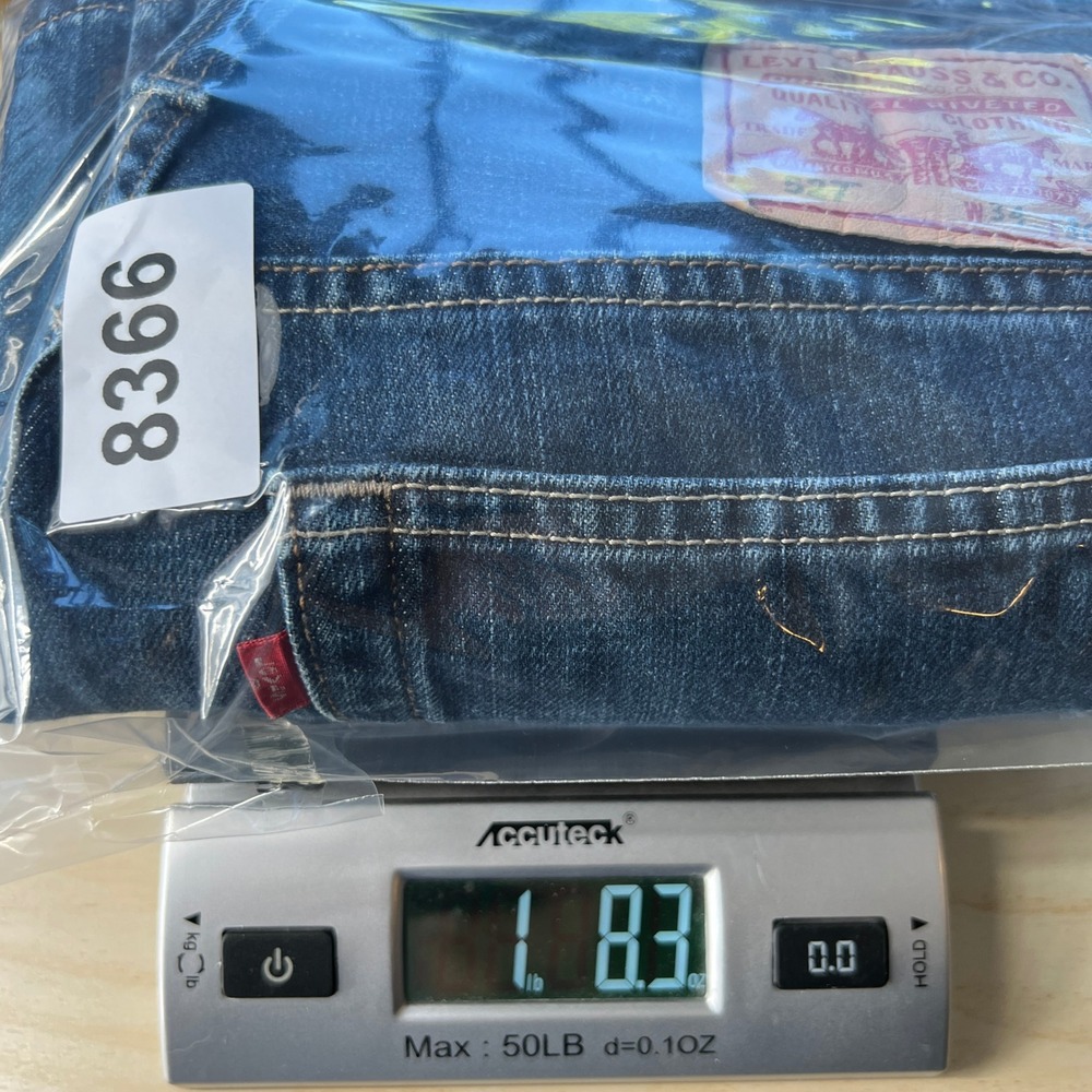 Levis 527 Low Boot Cut Jeans Mens 34x30 (fits 34x29) Dark Wash Blue Cowboy Y2K‎ - Picture 11 of 11